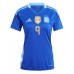 Camiseta Argentina Julian Alvarez #9 Segunda Equipación Replica Copa America 2024 para mujer mangas cortas